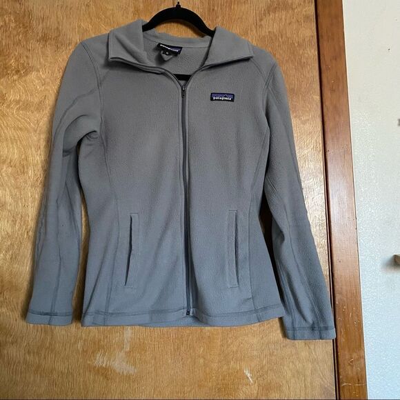 Patagonia Gray Zip Up Collared Sweatshirt - Picture 1 of 6
